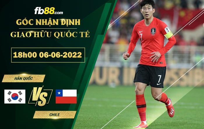 Fb88 soi kèo trận đấu Hàn Quốc vs Chile