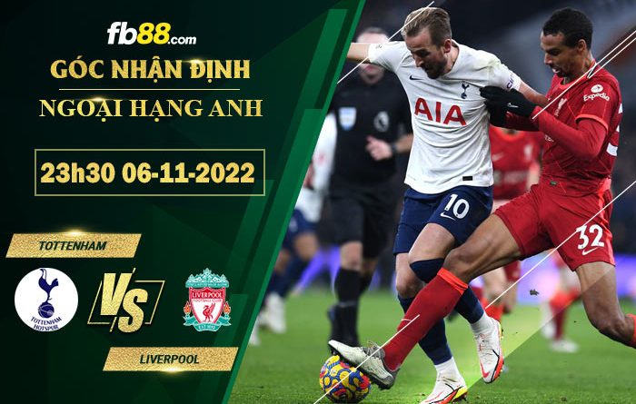 Fb88 soi kèo trận đấu Tottenham vs Liverpool