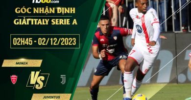 Tỷ lệ kèo Monza vs Juventus 2h45 ngày 2/12/2023